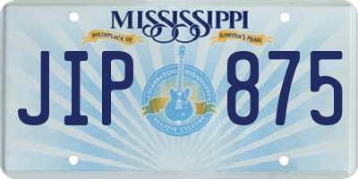 MS license plate JIP875