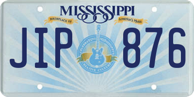 MS license plate JIP876