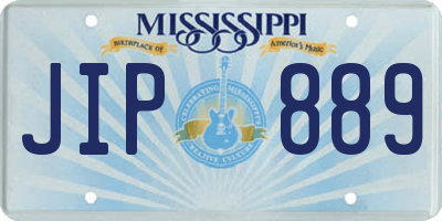 MS license plate JIP889