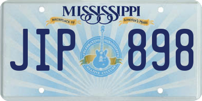 MS license plate JIP898
