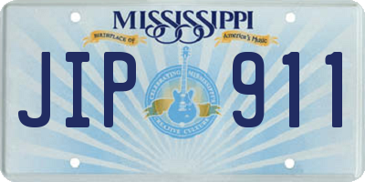 MS license plate JIP911
