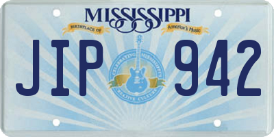 MS license plate JIP942