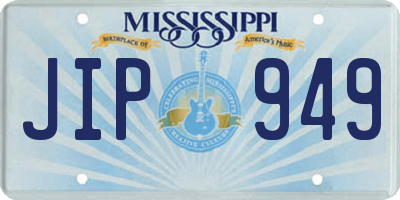 MS license plate JIP949