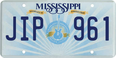MS license plate JIP961