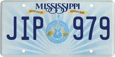 MS license plate JIP979