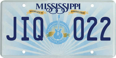 MS license plate JIQ022