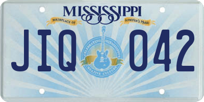 MS license plate JIQ042