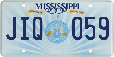 MS license plate JIQ059