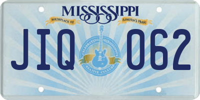 MS license plate JIQ062