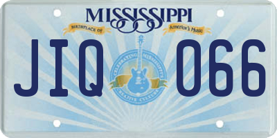 MS license plate JIQ066