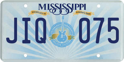 MS license plate JIQ075