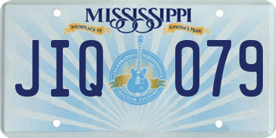 MS license plate JIQ079