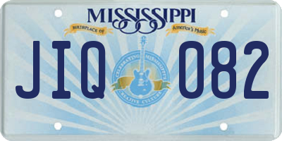 MS license plate JIQ082