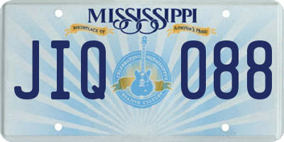 MS license plate JIQ088