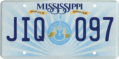 MS license plate JIQ097