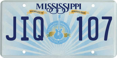 MS license plate JIQ107