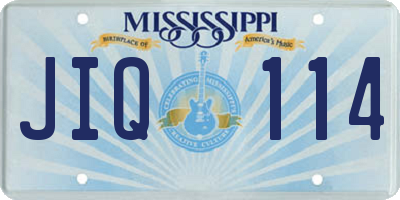 MS license plate JIQ114