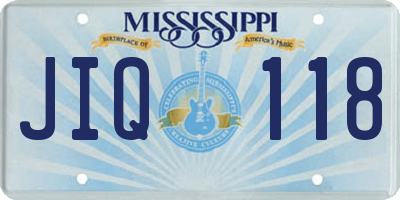 MS license plate JIQ118