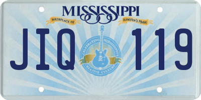 MS license plate JIQ119