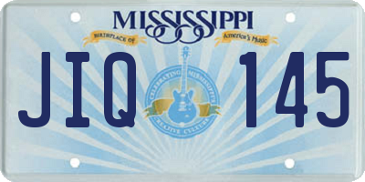 MS license plate JIQ145