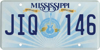 MS license plate JIQ146