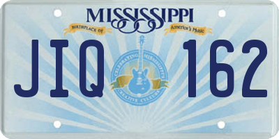 MS license plate JIQ162