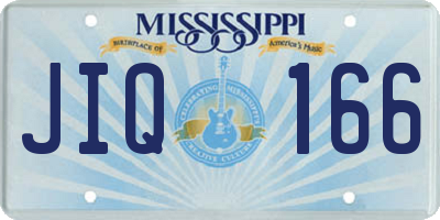 MS license plate JIQ166