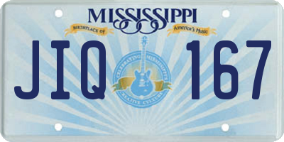 MS license plate JIQ167
