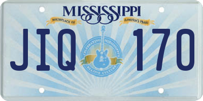 MS license plate JIQ170