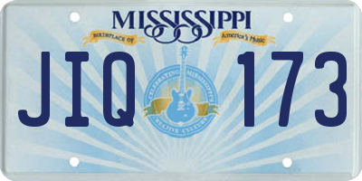 MS license plate JIQ173