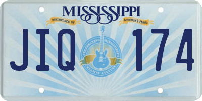MS license plate JIQ174