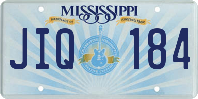 MS license plate JIQ184