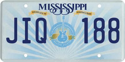 MS license plate JIQ188