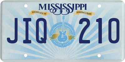 MS license plate JIQ210