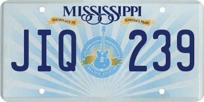 MS license plate JIQ239