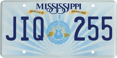 MS license plate JIQ255