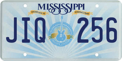 MS license plate JIQ256
