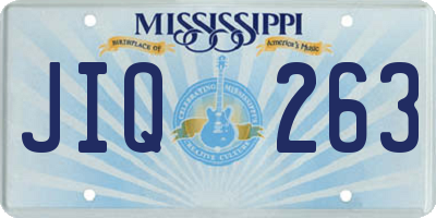 MS license plate JIQ263
