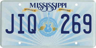 MS license plate JIQ269