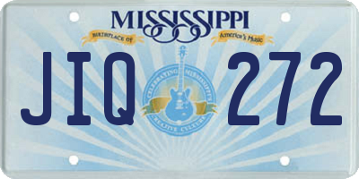 MS license plate JIQ272