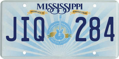 MS license plate JIQ284