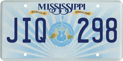 MS license plate JIQ298