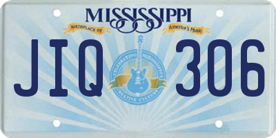 MS license plate JIQ306