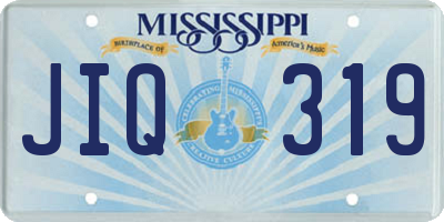 MS license plate JIQ319