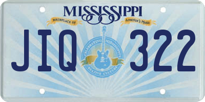 MS license plate JIQ322