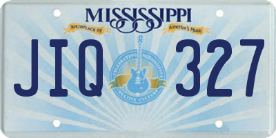 MS license plate JIQ327