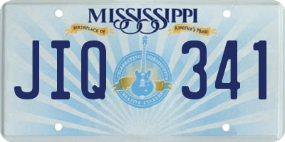 MS license plate JIQ341