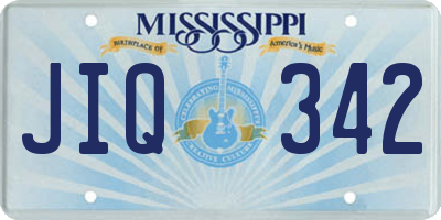 MS license plate JIQ342