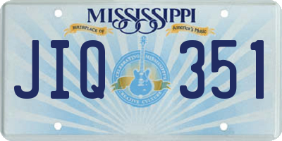 MS license plate JIQ351