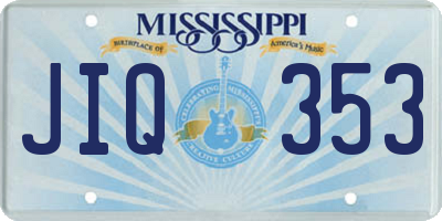 MS license plate JIQ353